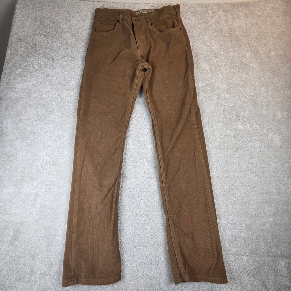 Patagonia Mens 30x32 (30x30) Straight Fit Corduroy Pants Brown Organic Cotton